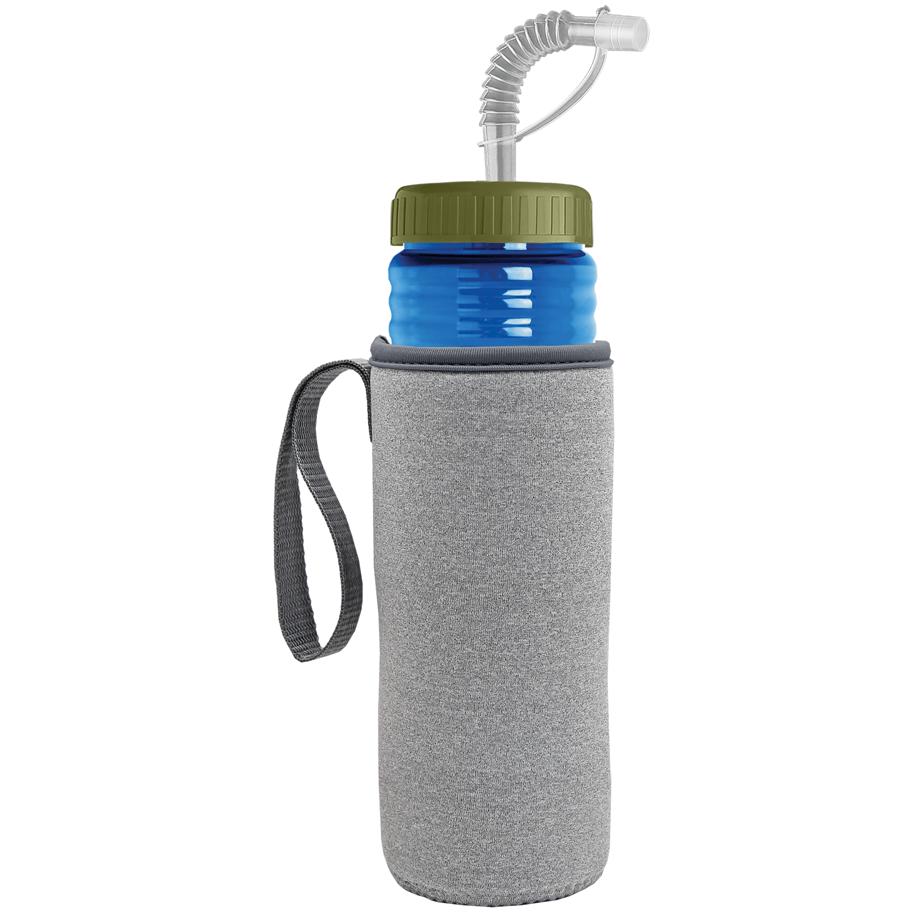 Garyline® Lifeguard Bottle with Straw Lid and Insulated Caddy - 24 oz.